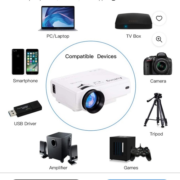 Auking Mini Projector Portable Video-Projector - Picture 3 of 11